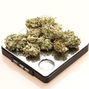 cannabis on a scale
